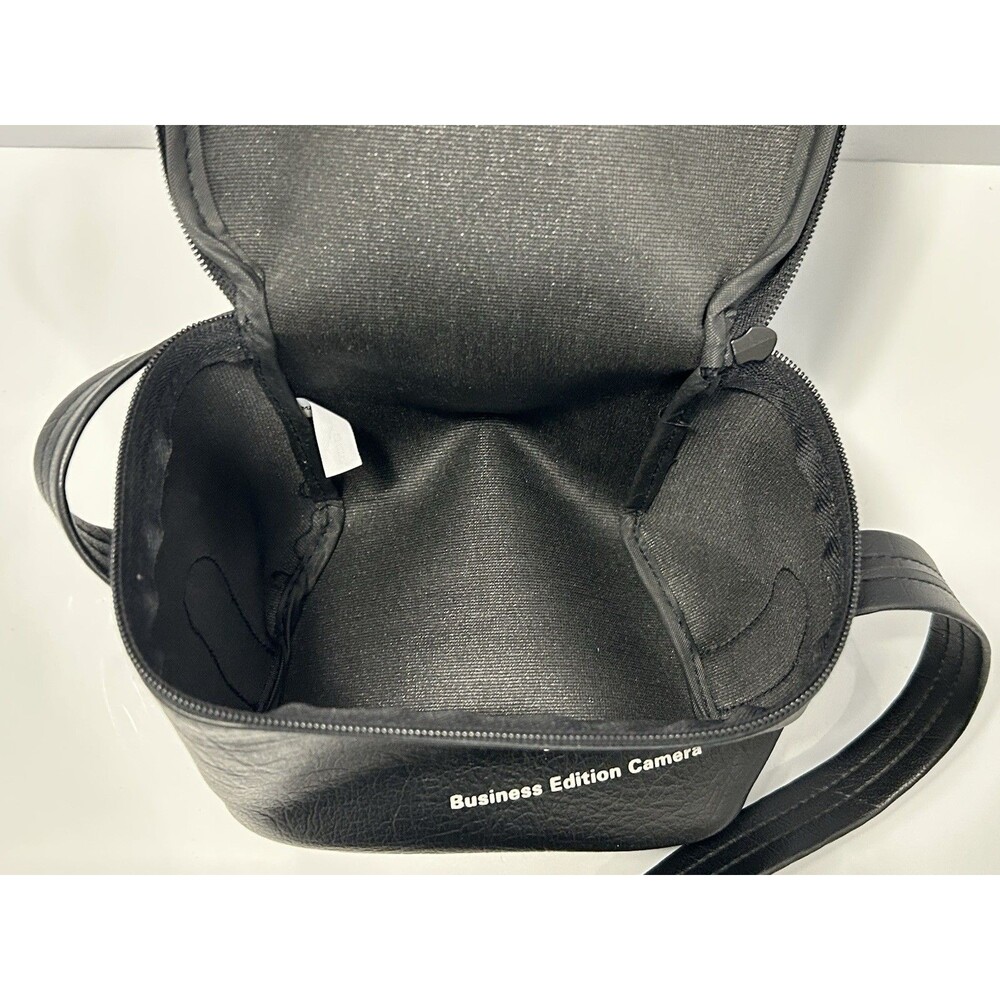 Vintage Polaroid Business Edition Camera Bag Black Faux Leather CASE ONLY - Picture 5 of 6